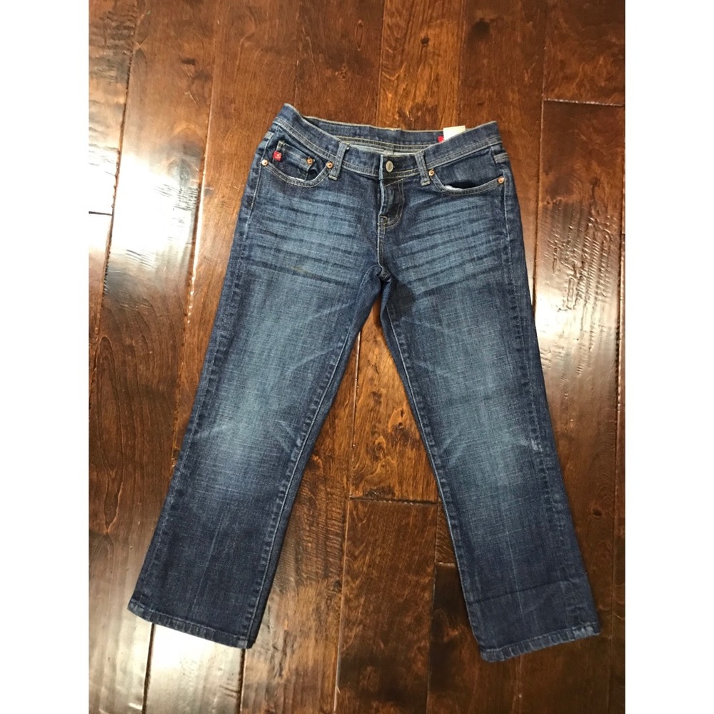 Seven 7 Women Juniors Crop Capri Denim Jeans SZ 8